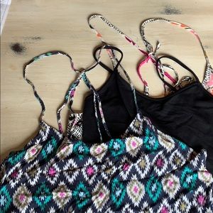 Lot of 3 spaghetti strap tops